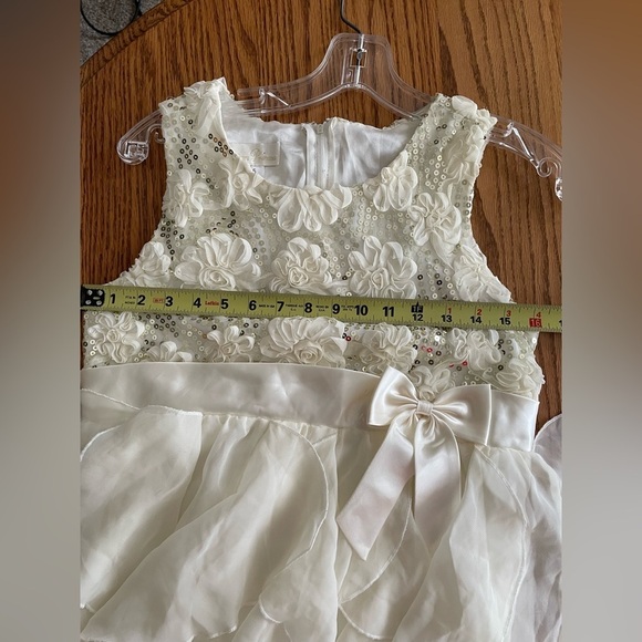 American Princess Floral Ivory Dress Size 14.5 - Picture 6 of 10